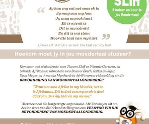 Word S L I M met AfriForum se splinternuwe onderwysvideoveldtog